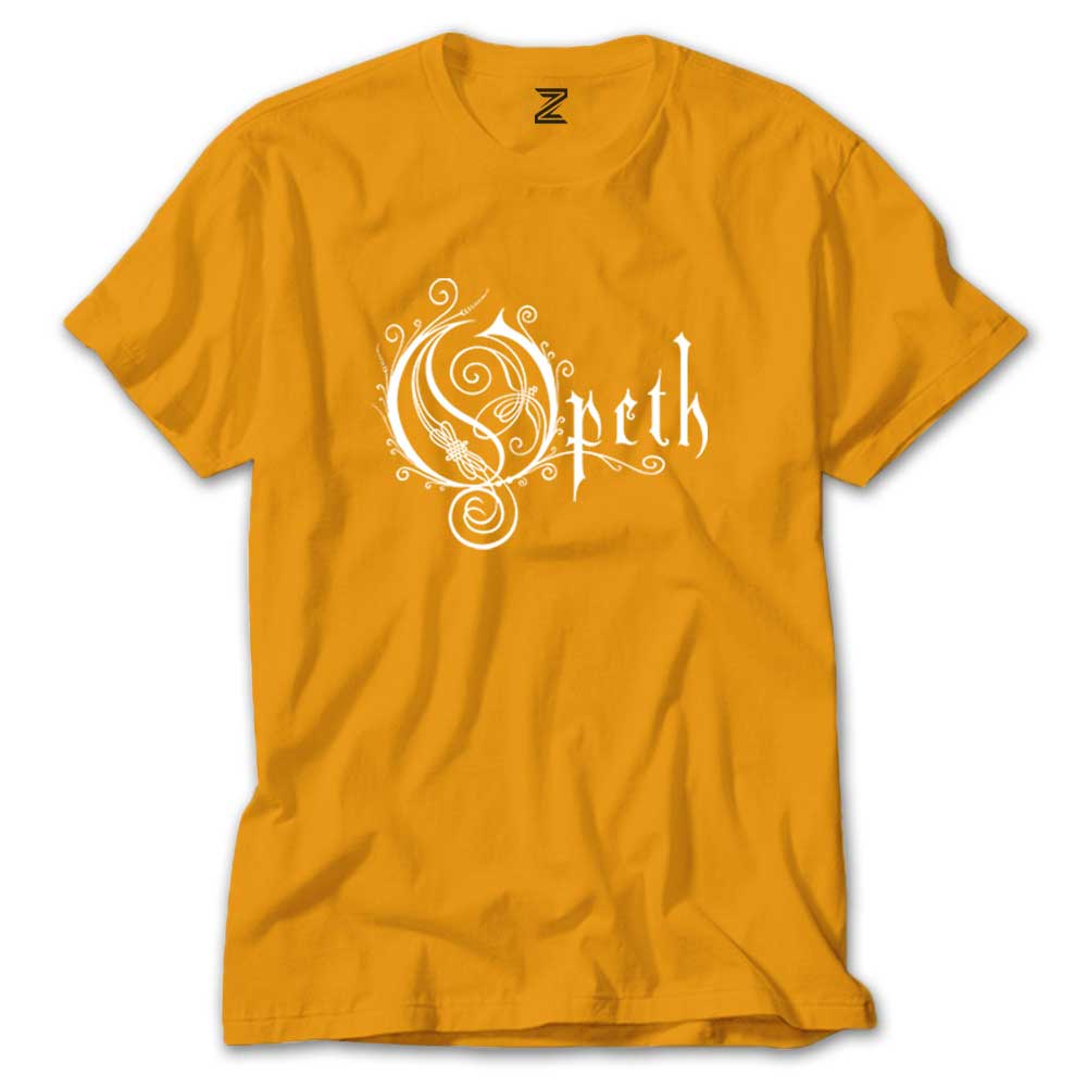 Opeth Logo White Renkli Tişört