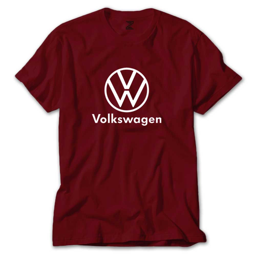 Volkswagen New Logo Text Renkli Tişört