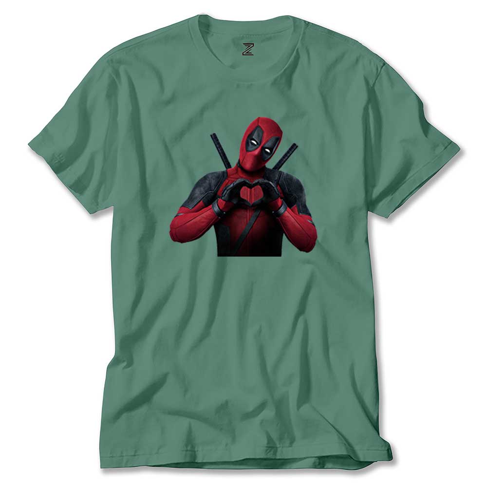 Deadpool Love renkli tişört