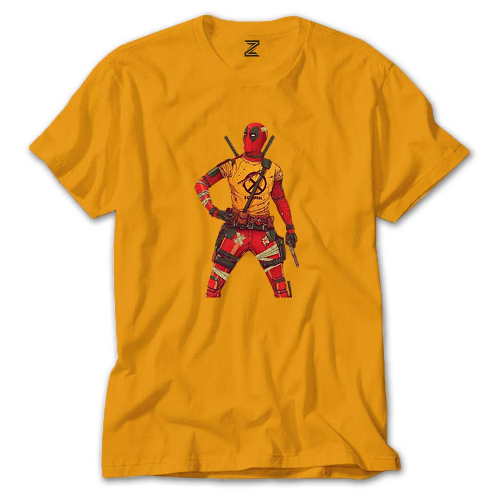Deadpool X Men Logo Renkli Tişört