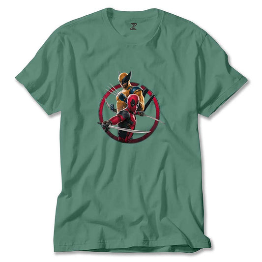 Deadpool Wolverine Movie Renkli Tişört