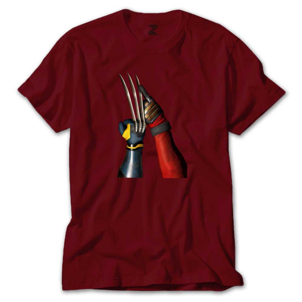 Deadpool Wolverine Poster Renkli Tişört