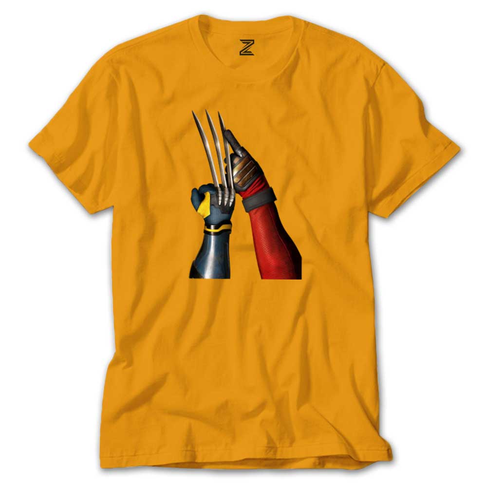 Deadpool Wolverine Poster Renkli Tişört