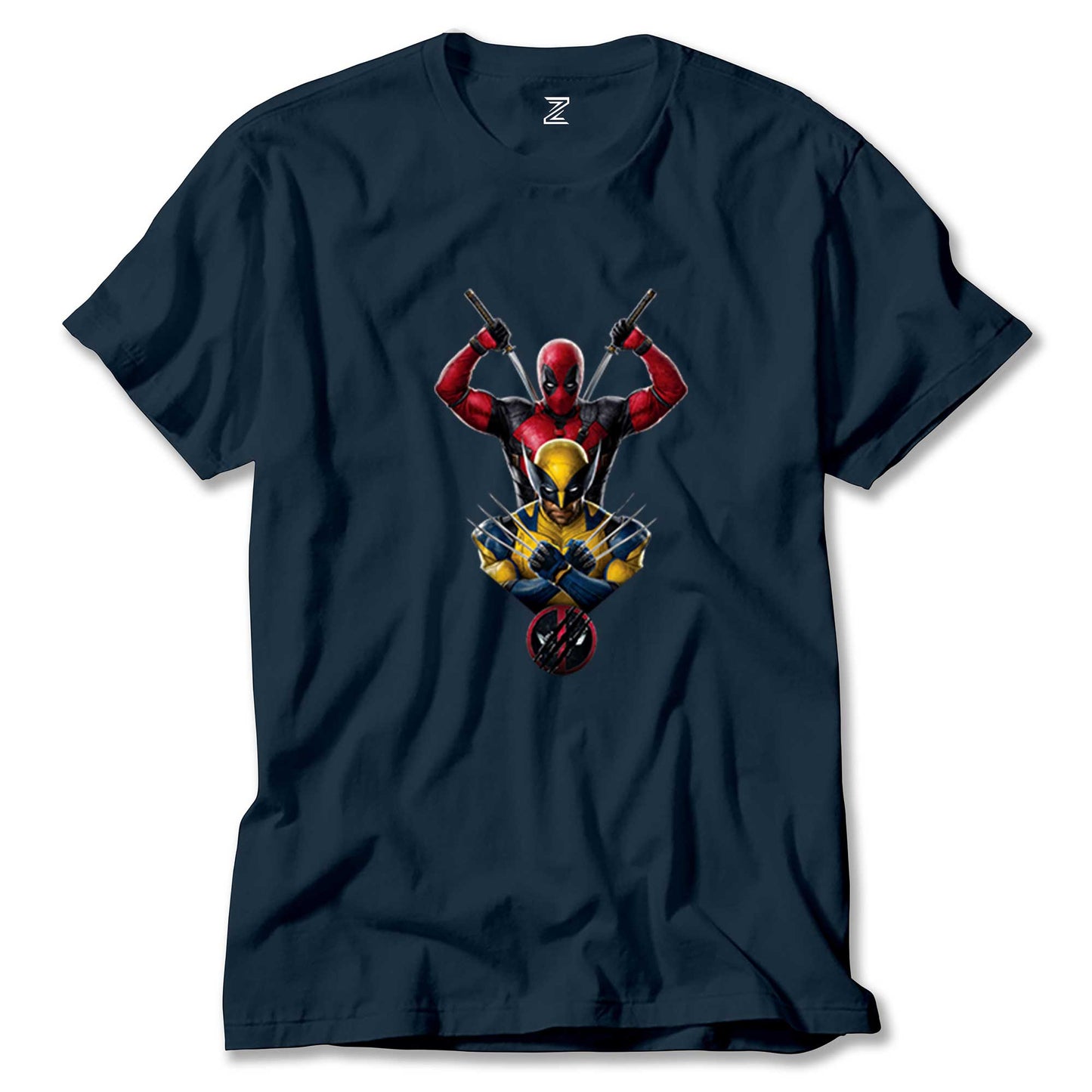 Deadpool Wolverine Warrios Renkli Tişört