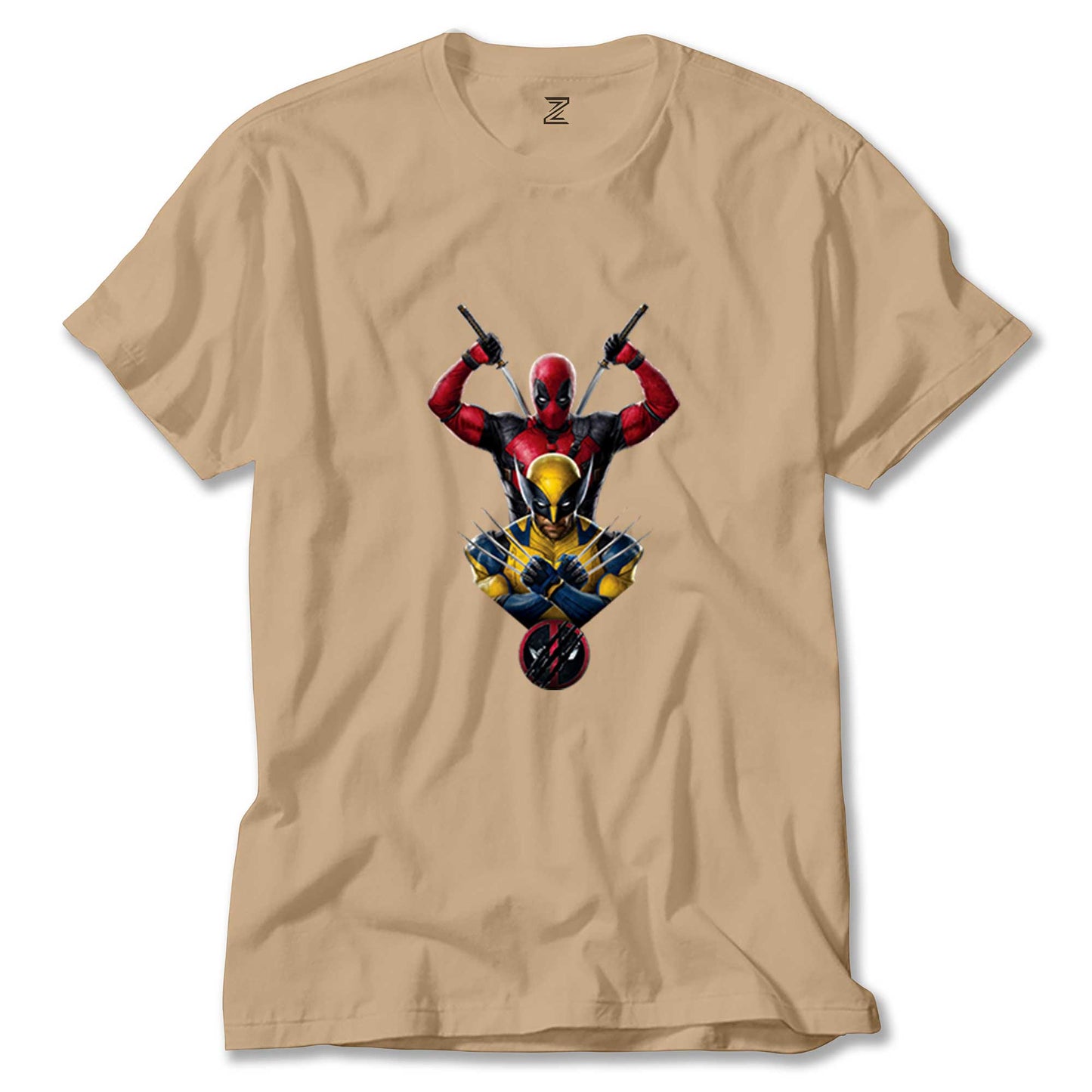 Deadpool Wolverine Warrios Renkli Tişört