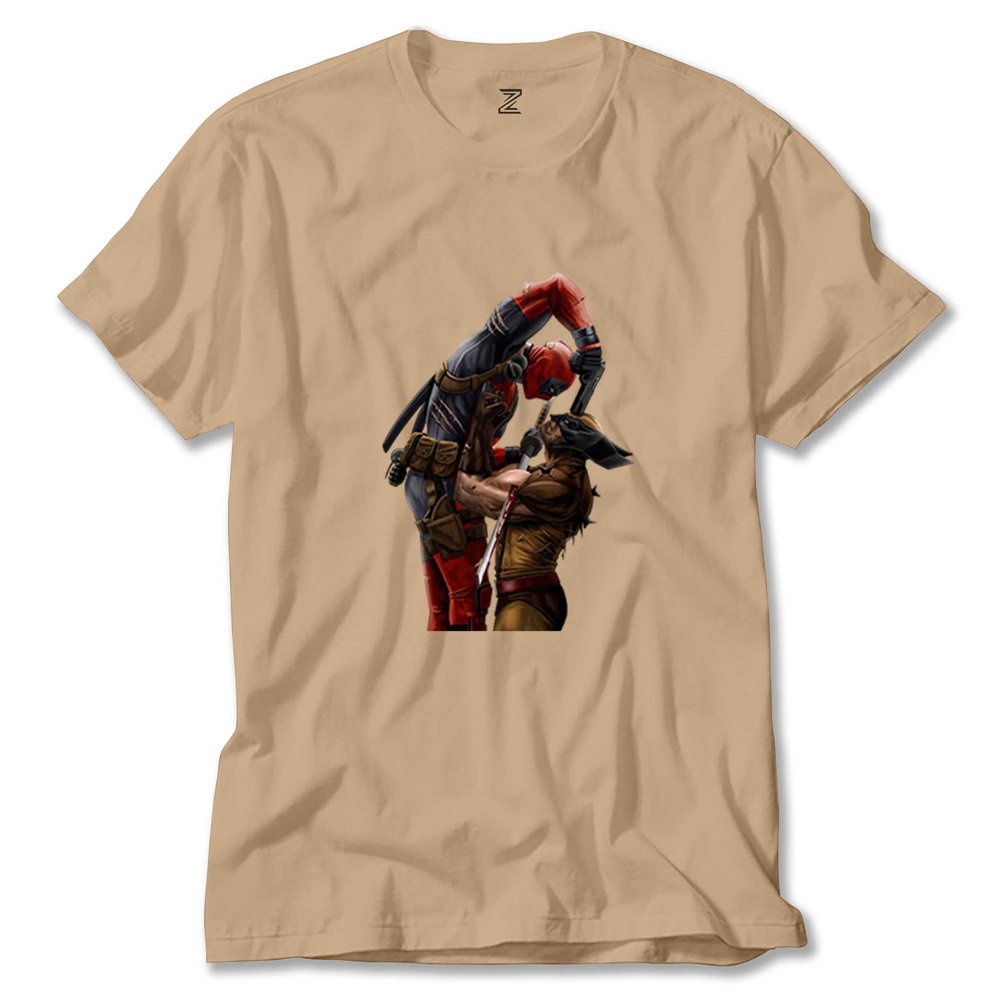 Deadpool Wolverine Renkli Tişört