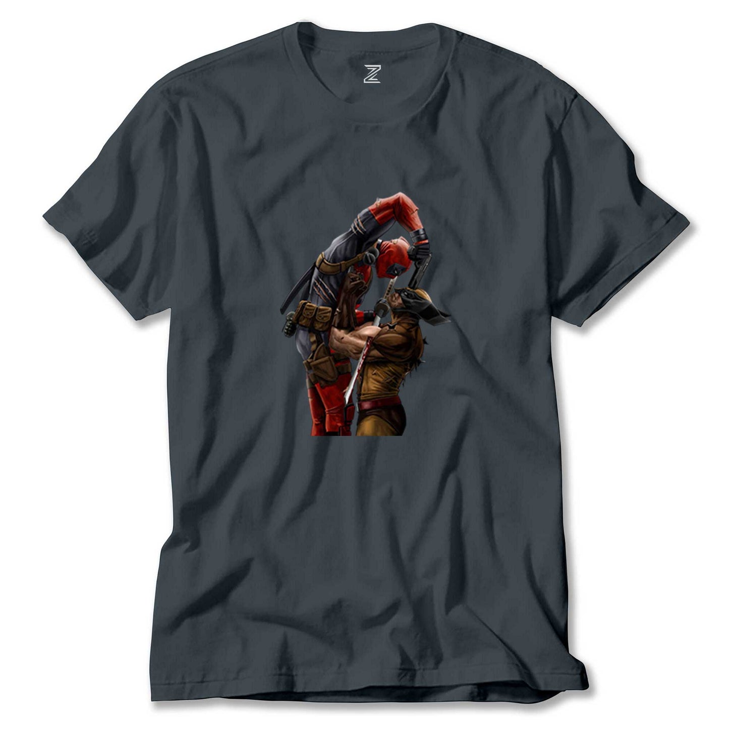 Deadpool Wolverine Renkli Tişört