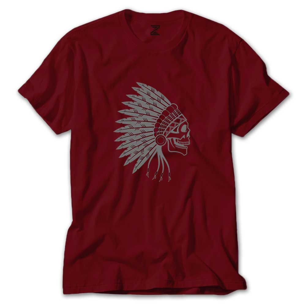 Kızılderili Skull Smile Renkli Tişört