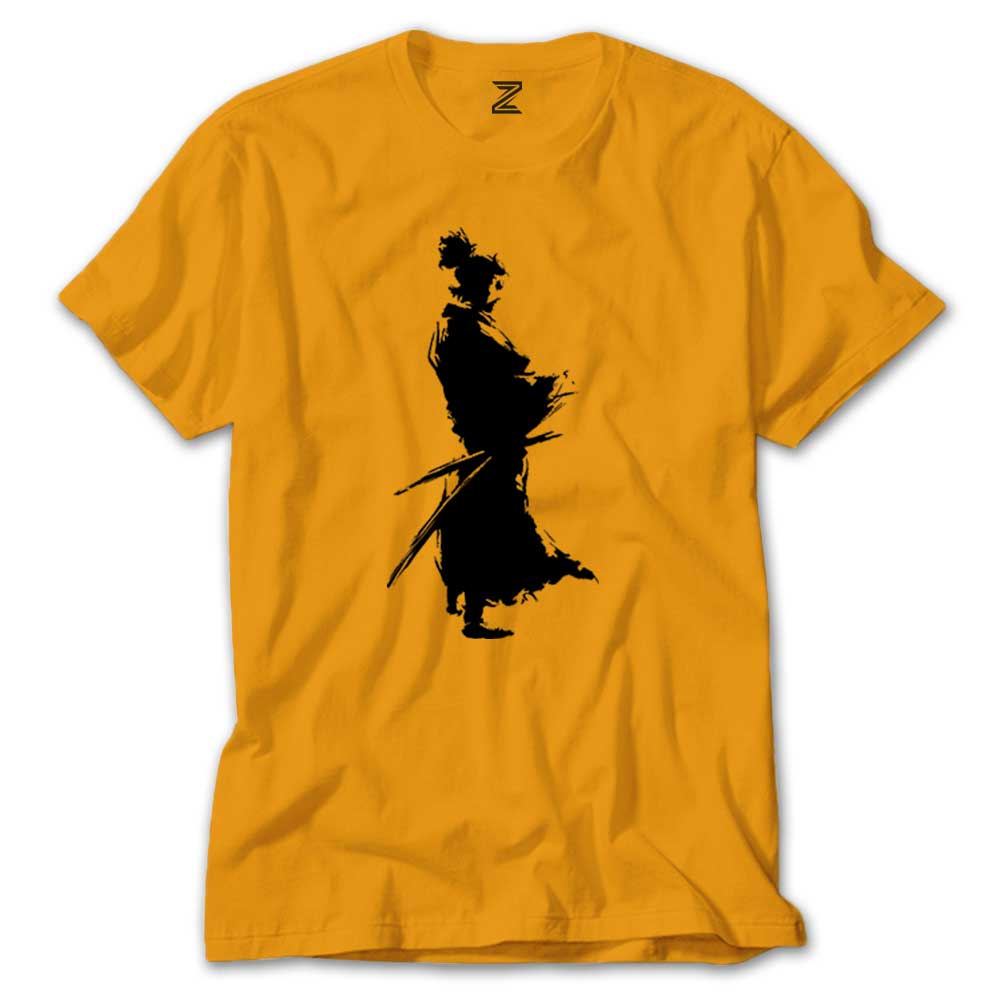 Samurai Musashi Portre Renkli Tişört
