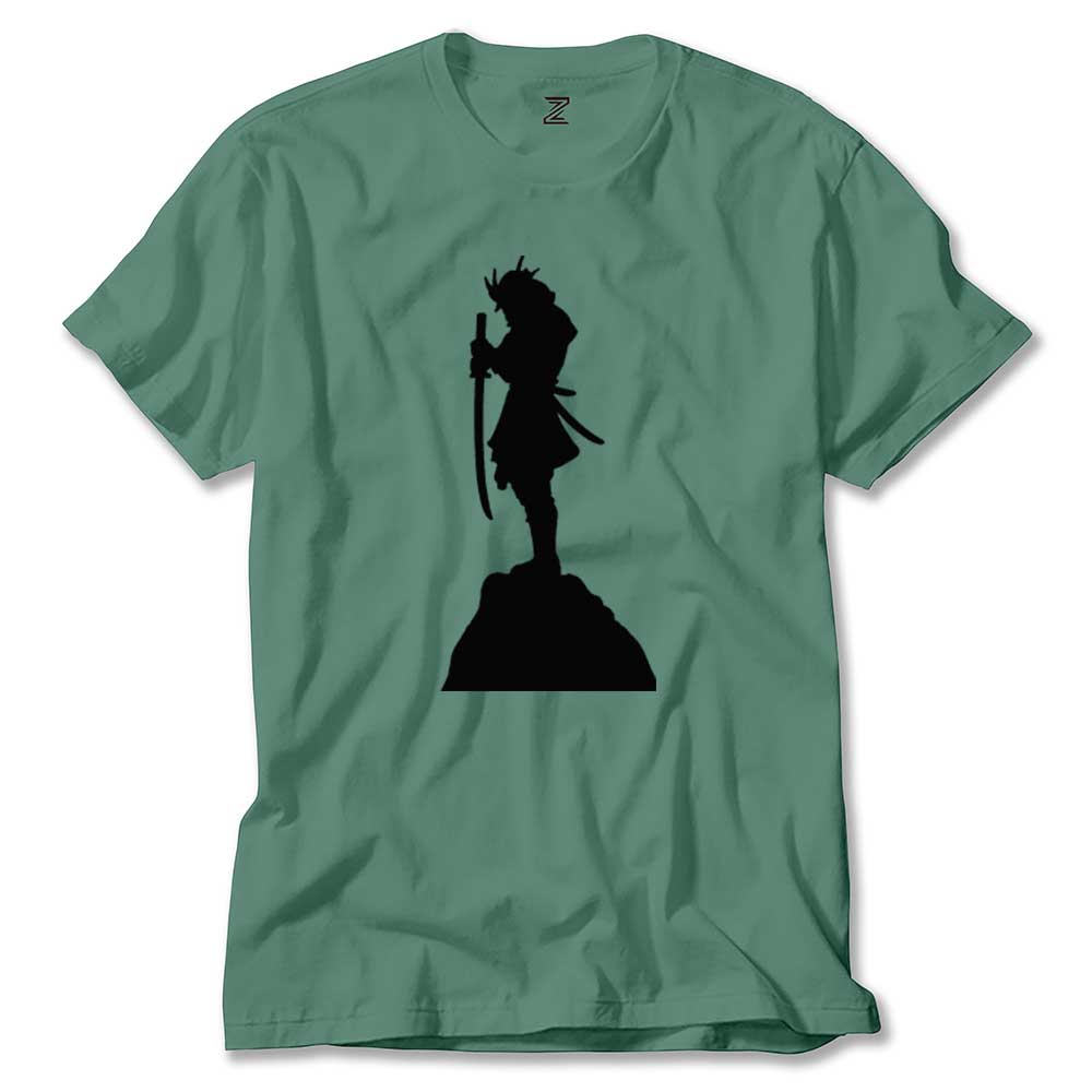 Samurai Portre Renkli Tişört