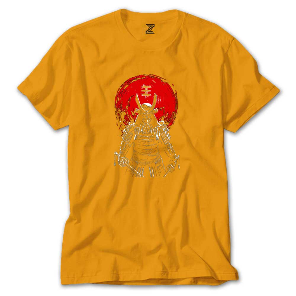 Samurai Red Warrior Renkli Tişört