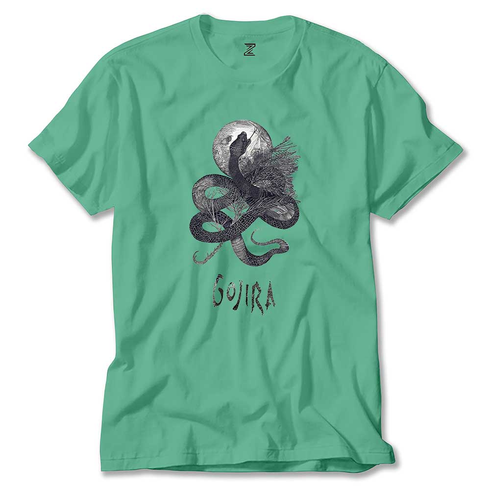 Gojira Snake and Moon Renkli Tişört