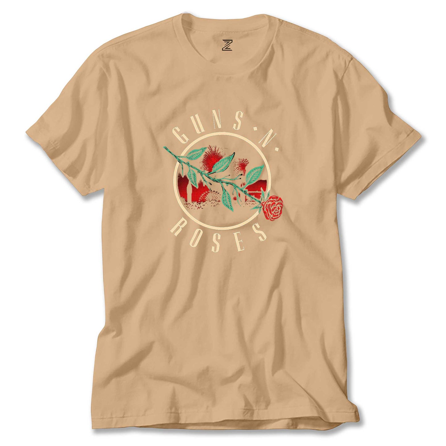 Guns N Roses Logo 2 Renkli Tişört