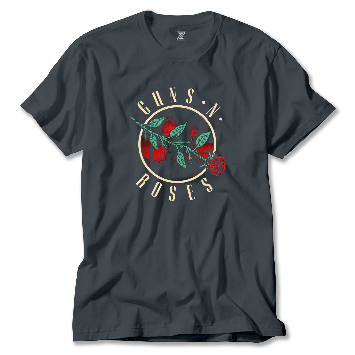 Guns N Roses Logo 2 Renkli Tişört