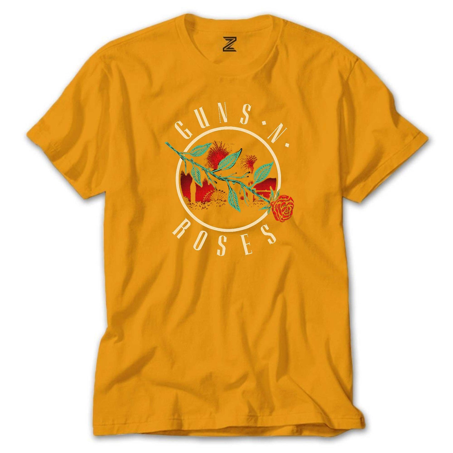 Guns N Roses Logo 2 Renkli Tişört