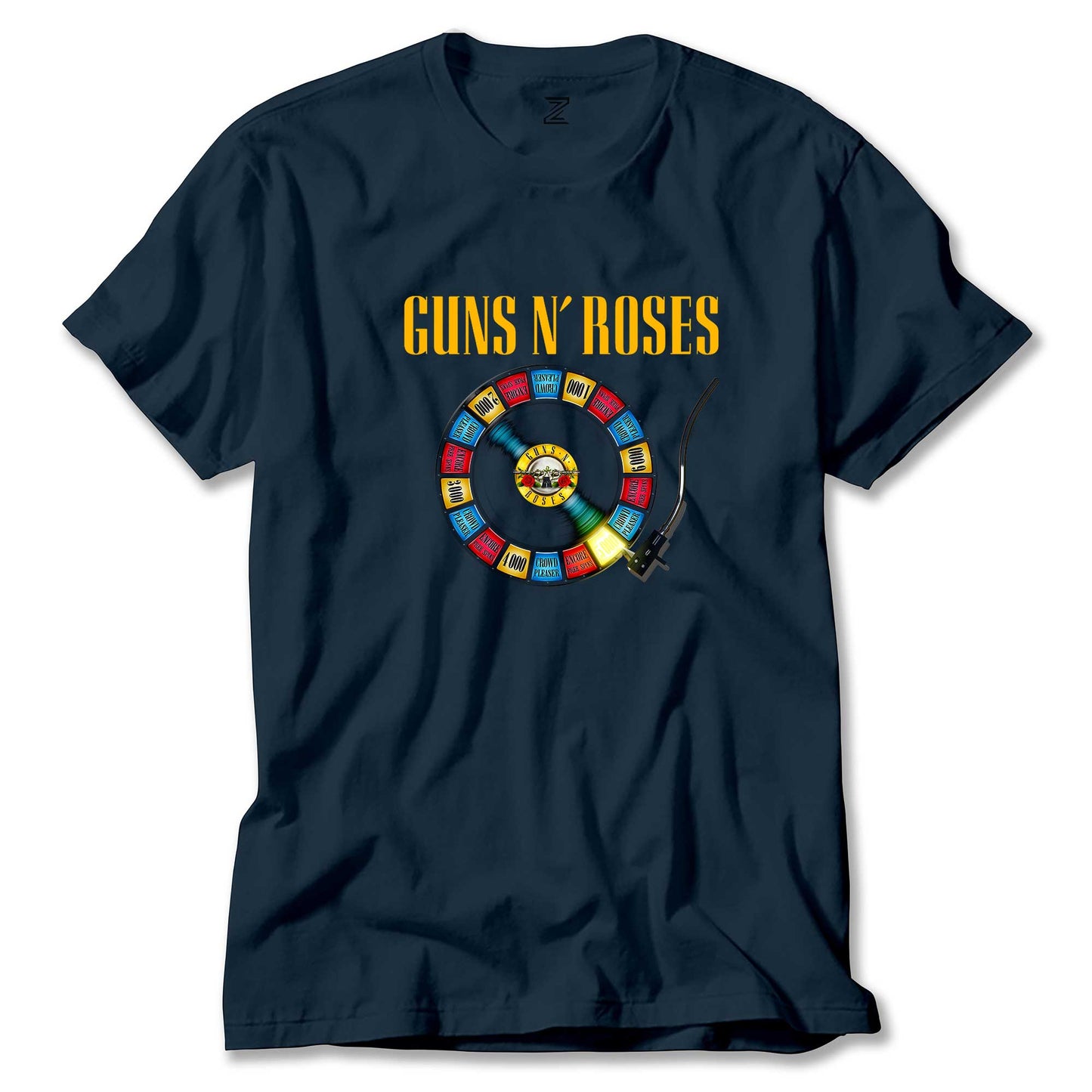 Guns N Roses Plak Renkli Tişört