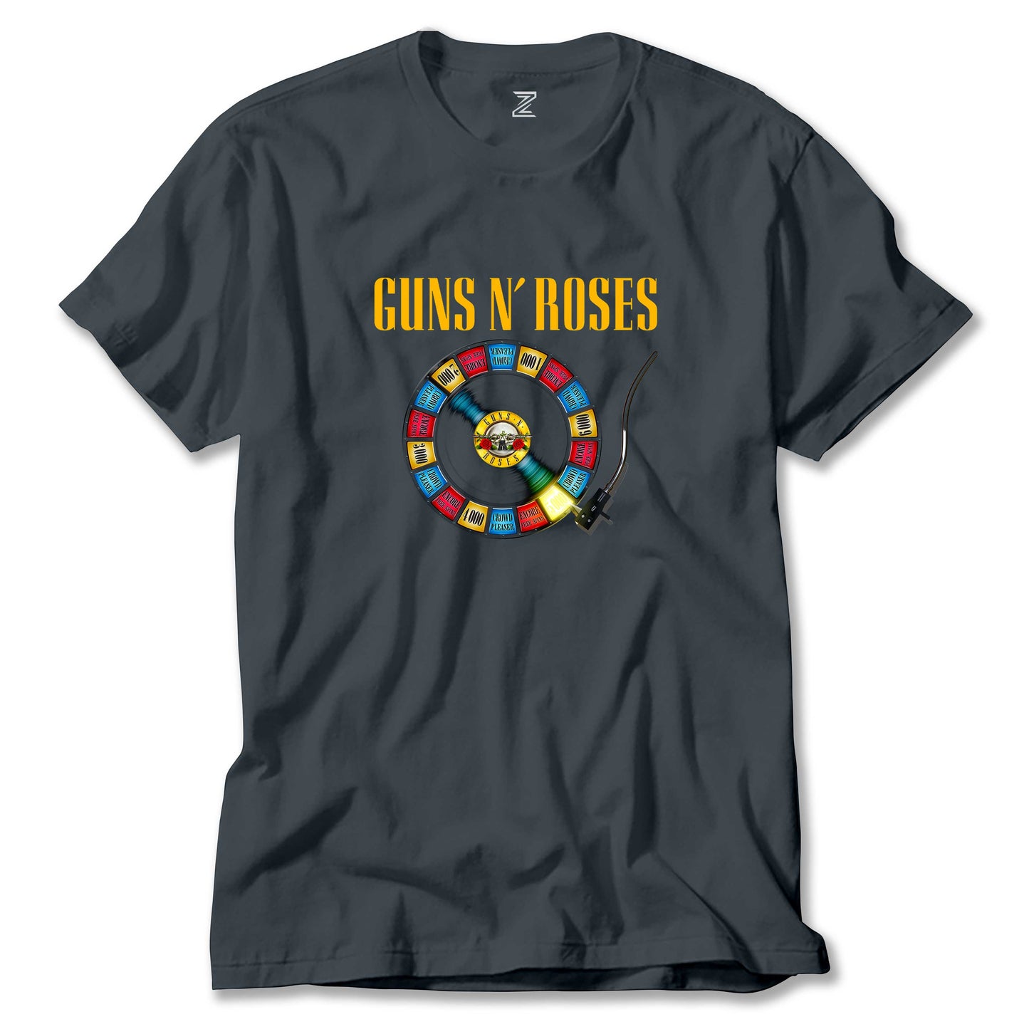 Guns N Roses Plak Renkli Tişört