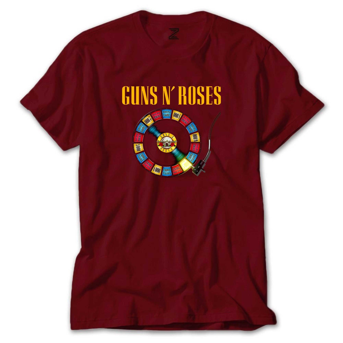 Guns N Roses Plak Renkli Tişört