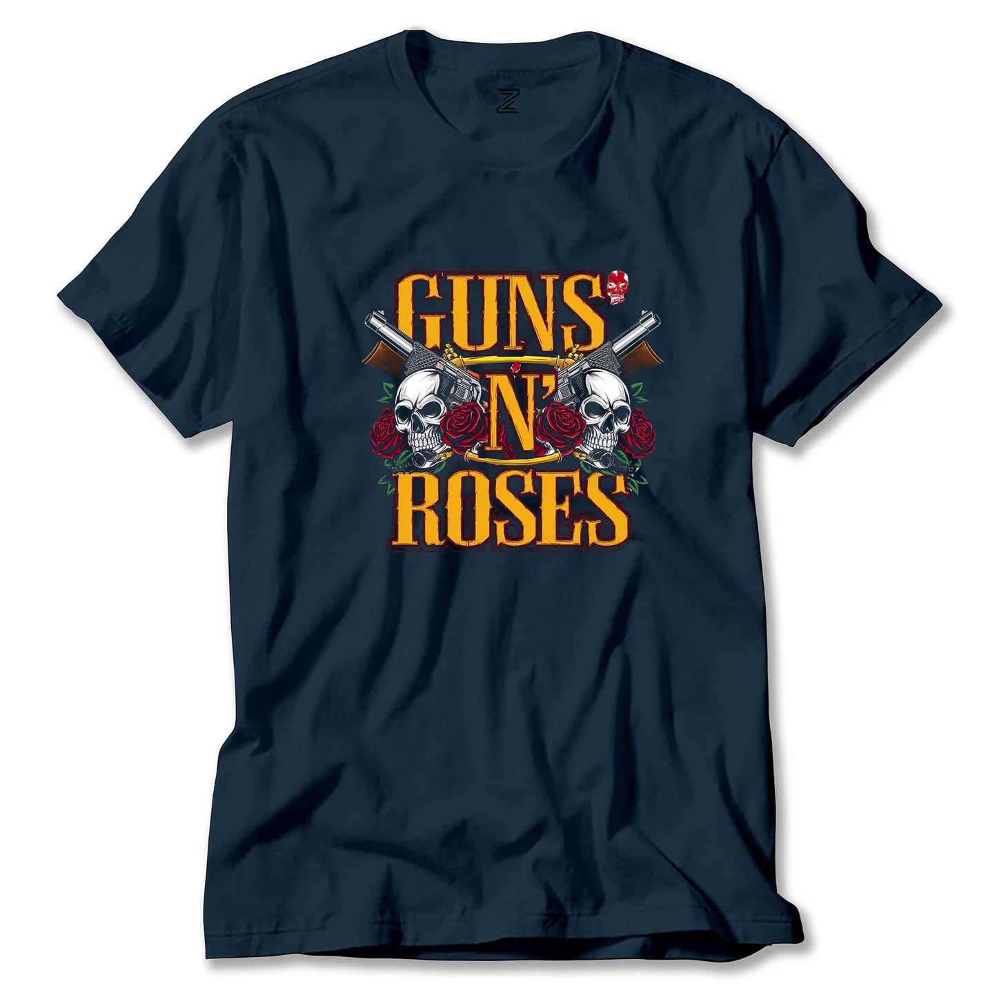 Guns N Roses YazılI Logo Renkli Tişört