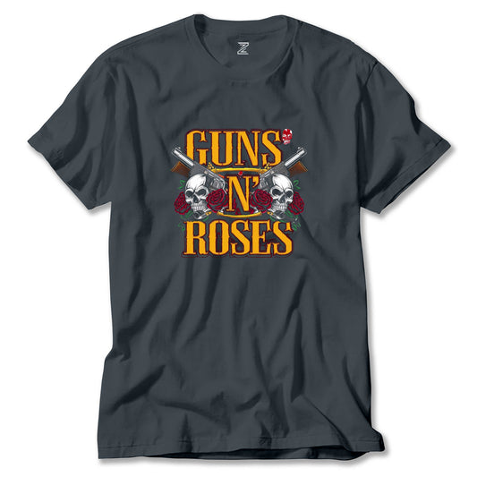 Guns N Roses YazılI Logo Renkli Tişört