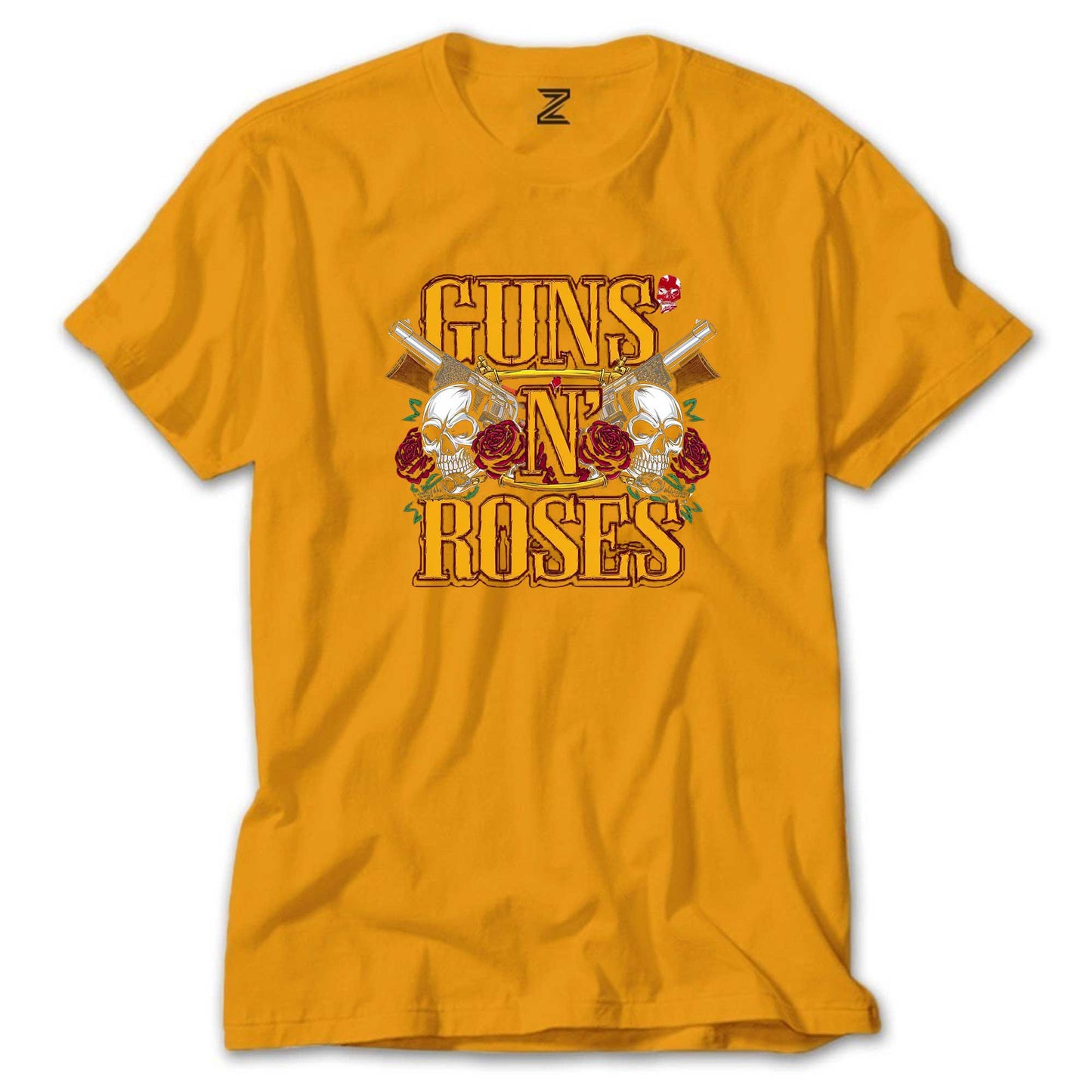 Guns N Roses YazılI Logo Renkli Tişört