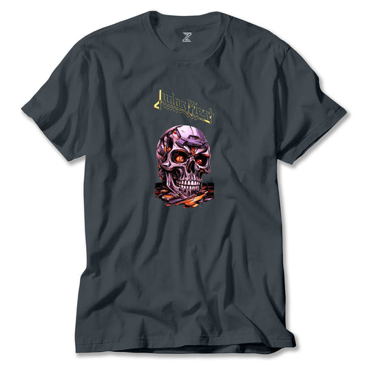 Judas Priest Modern Skeleton Renkli Tişört