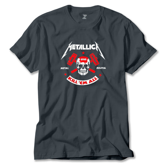 Metallica Kill'em All Renkli Tişört