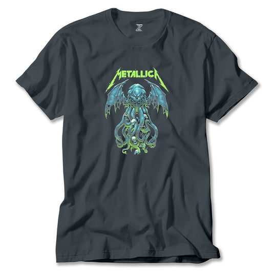 Metallica Octopus Bat Renkli Tişört