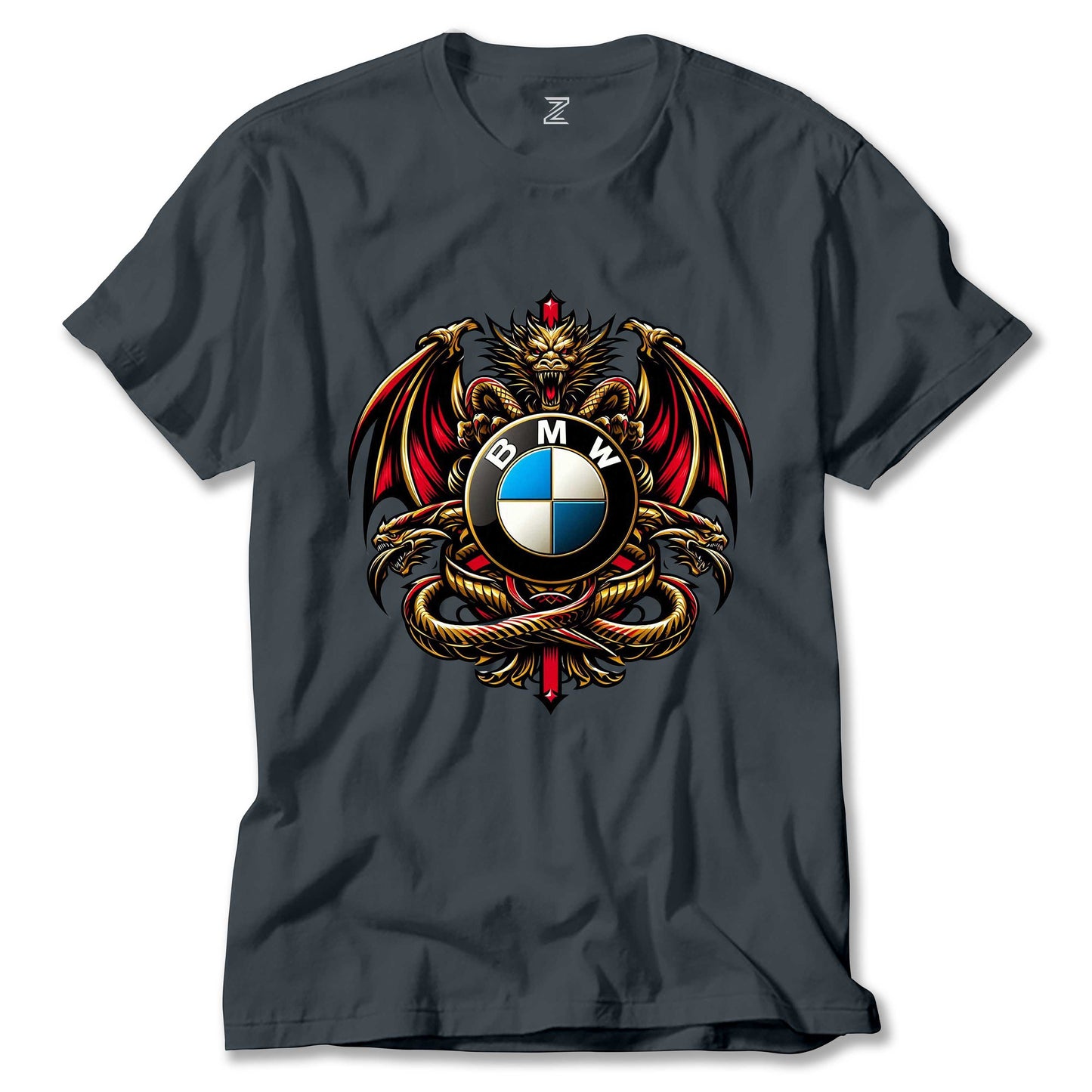 Bmw Logo Ejderha Renkli Tişört