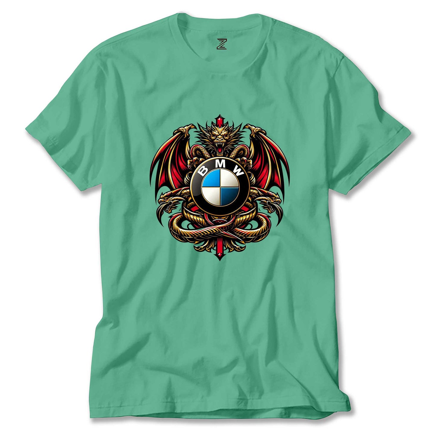 Bmw Logo Ejderha Renkli Tişört