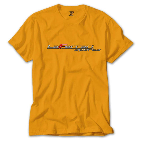 La Ferrari Aperta Logo Renkli Tişört