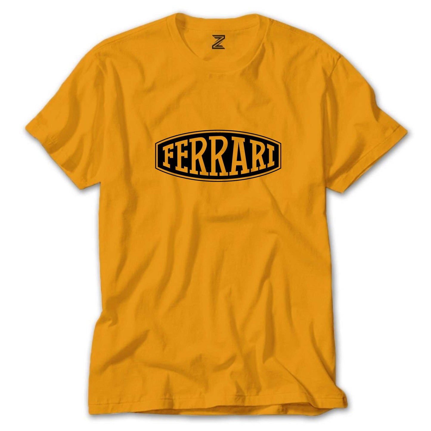 Ferrari Logo Text Renkli Tişört
