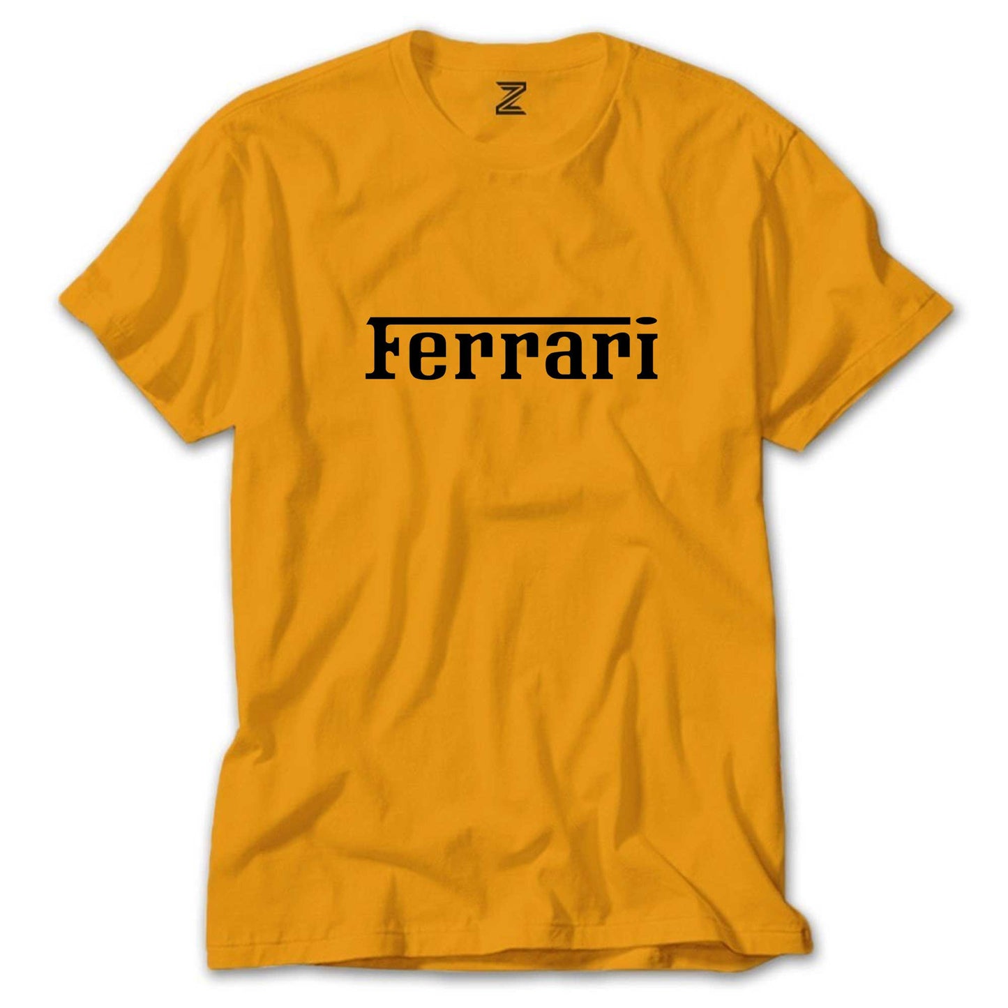 Ferrari Text Black Renkli Tişört