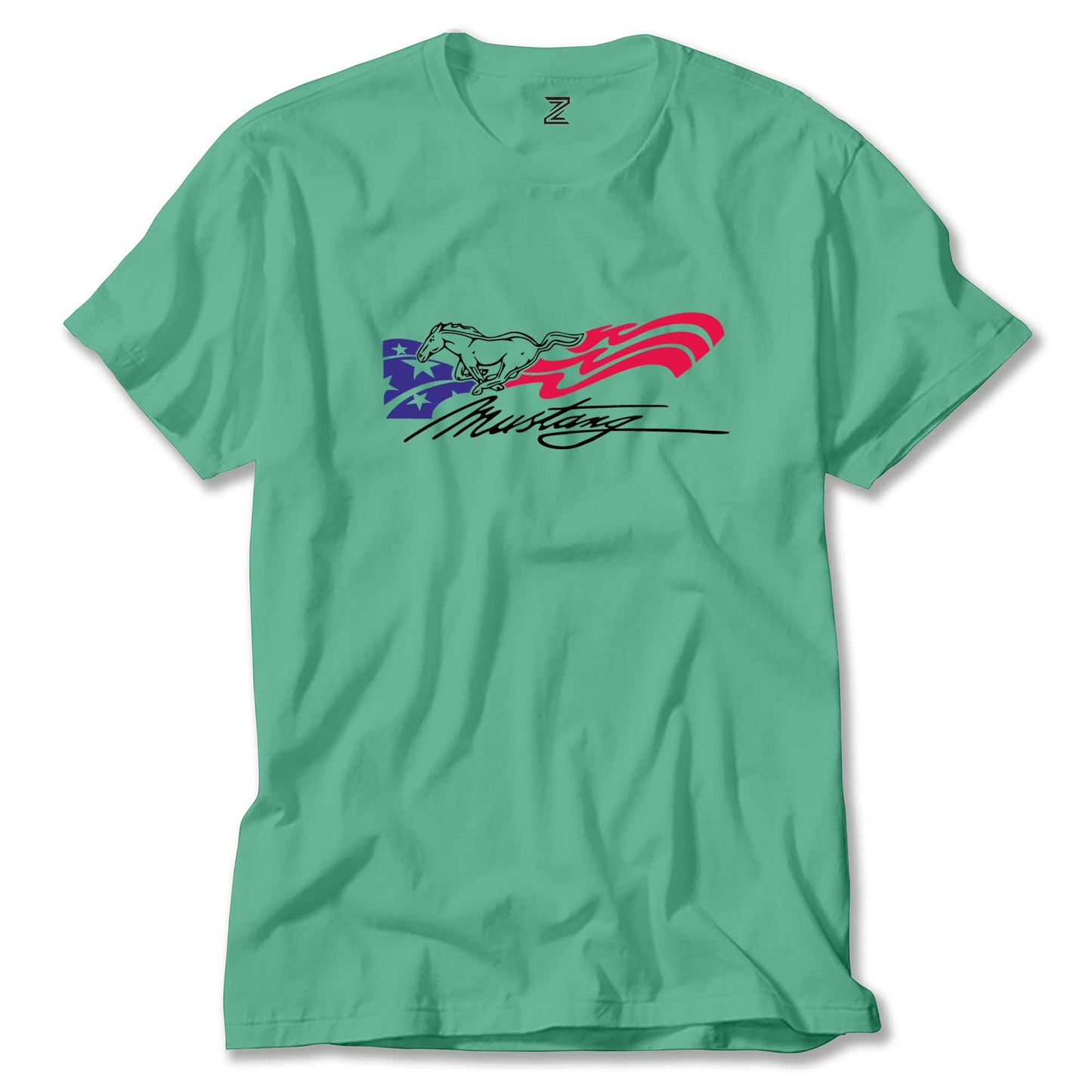 Mustang Amerika Renkli Tişört