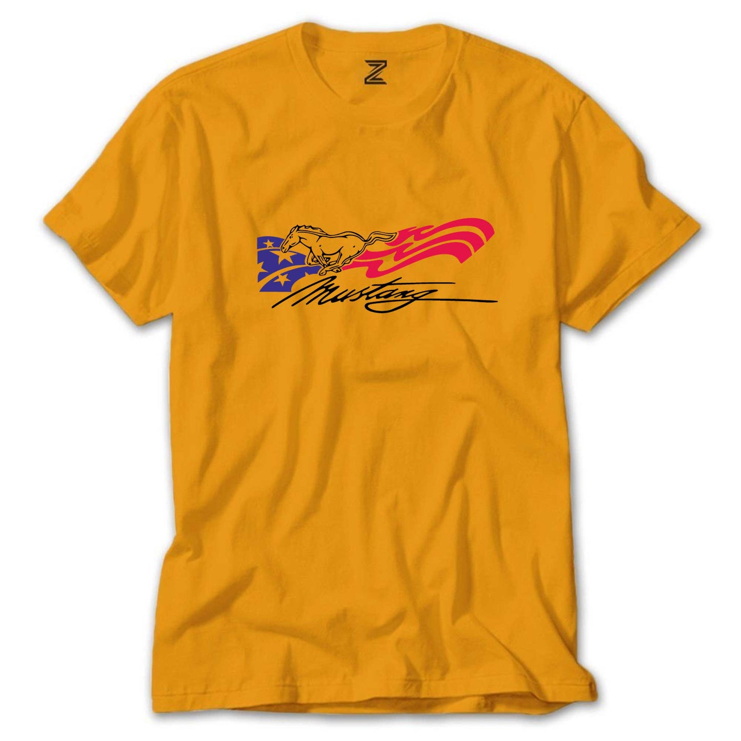 Mustang Amerika Renkli Tişört