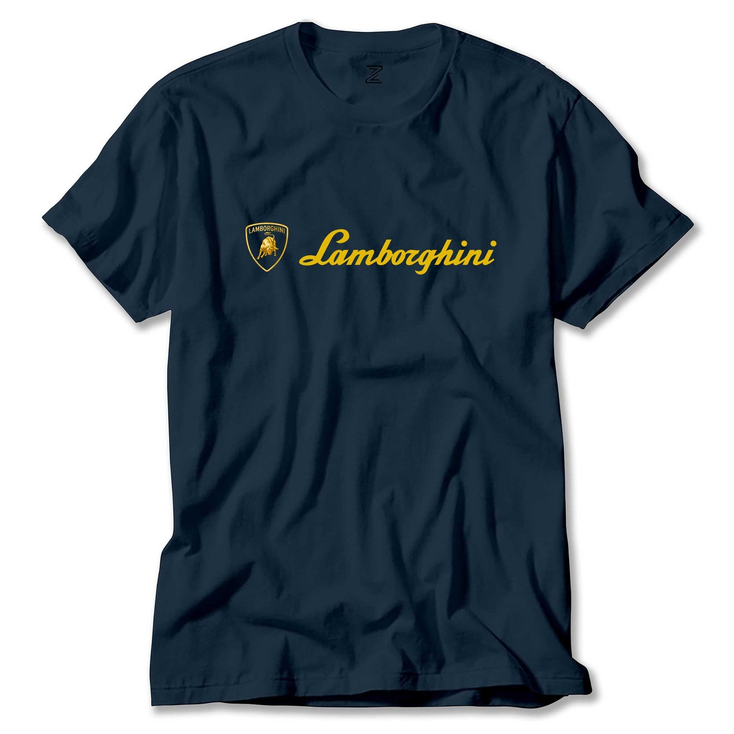 Lamborghini Gold Logo Text Renkli Tişört