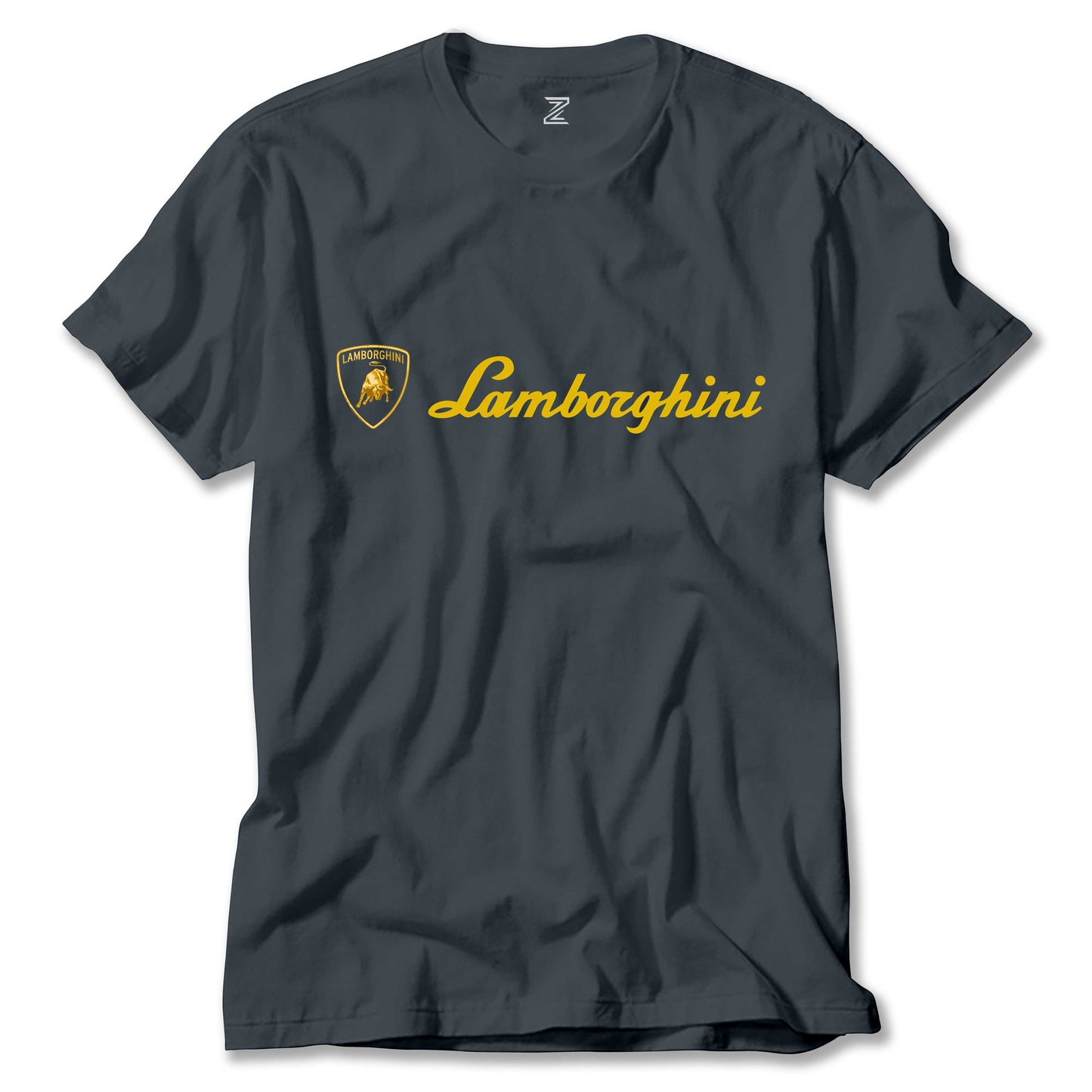 Lamborghini Gold Logo Text Renkli Tişört
