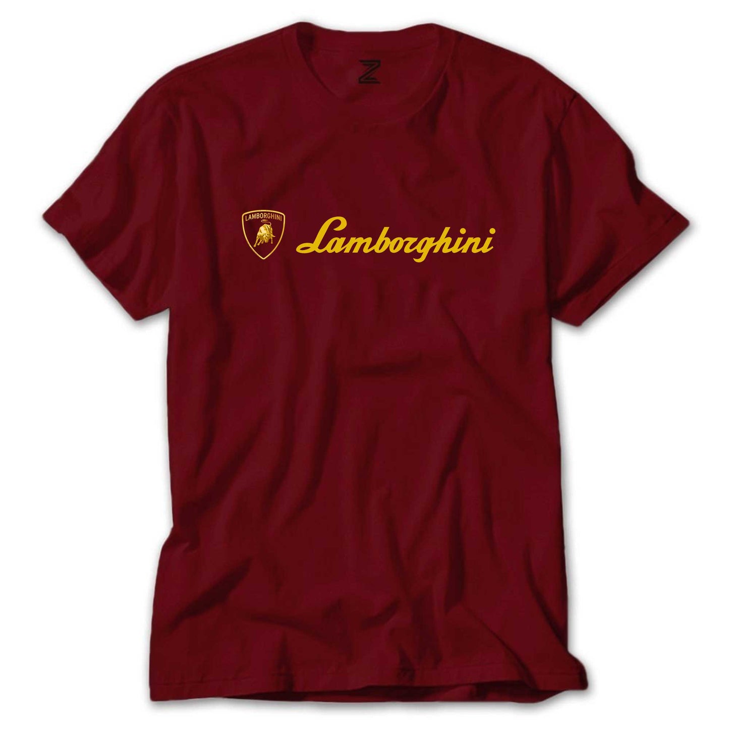 Lamborghini Gold Logo Text Renkli Tişört