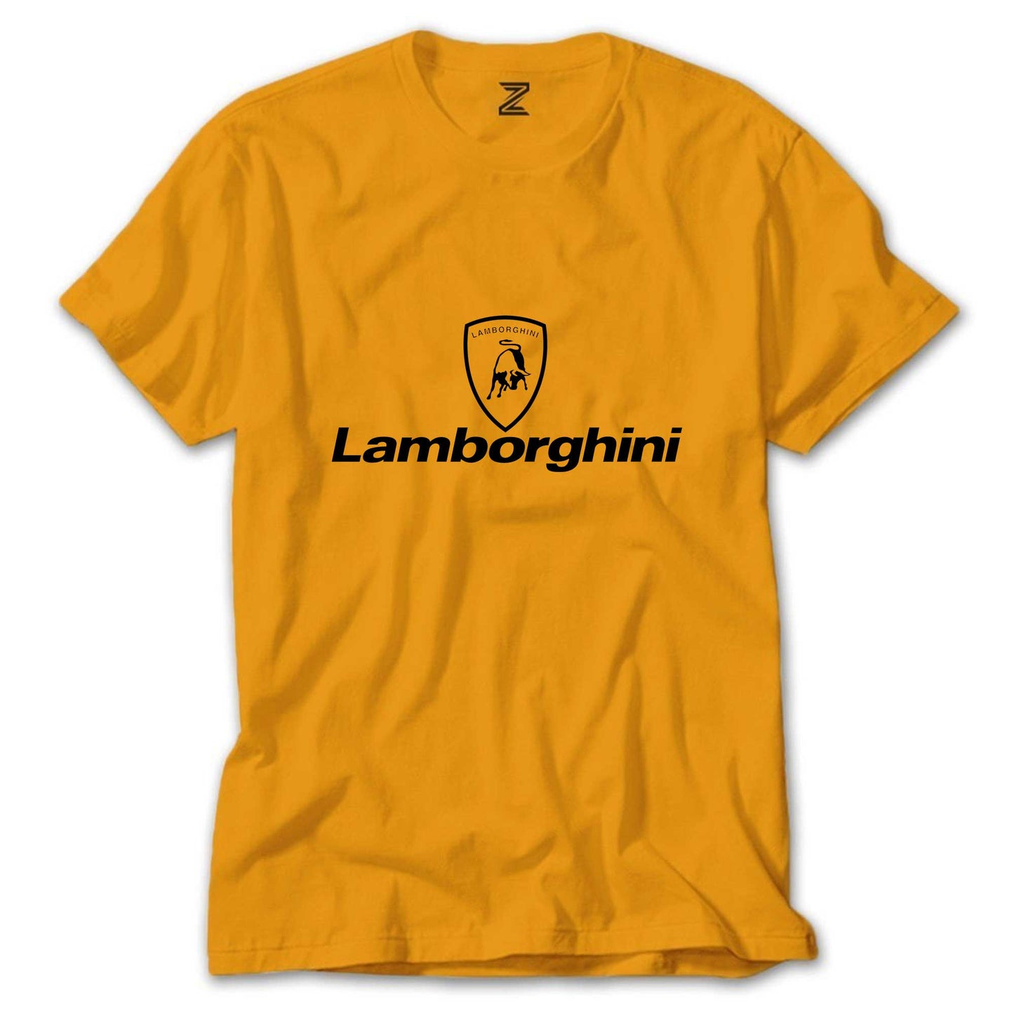 Lamborghini Logo Text Renkli Tişört