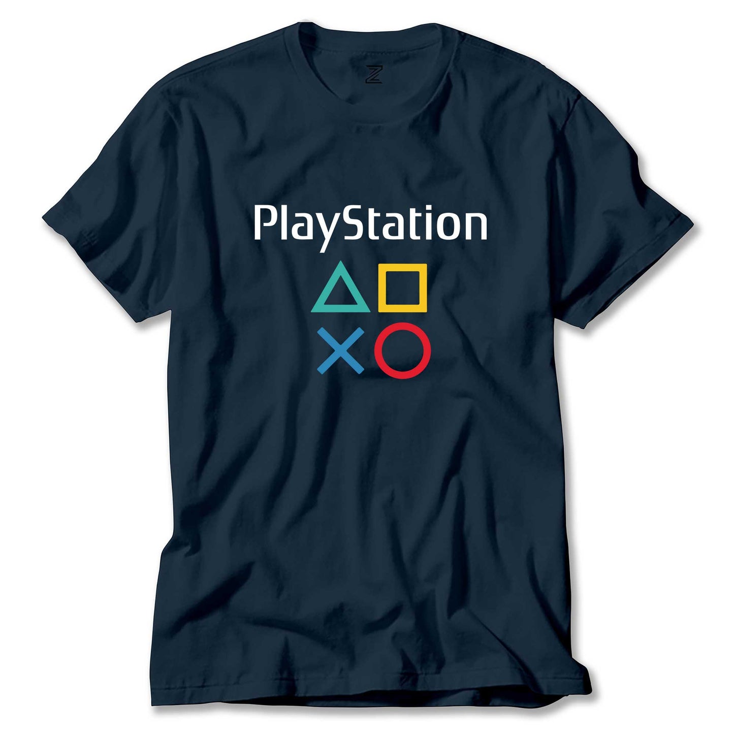 Playstation Gamepad Yazı Renkli Tişört