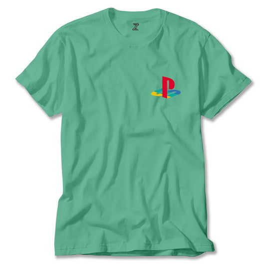 Playstation Logo Color Renkli Tişört