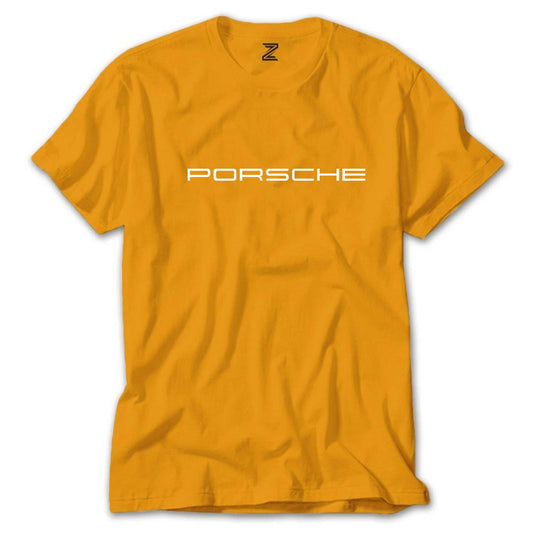 Porsche Text Renkli Tişört