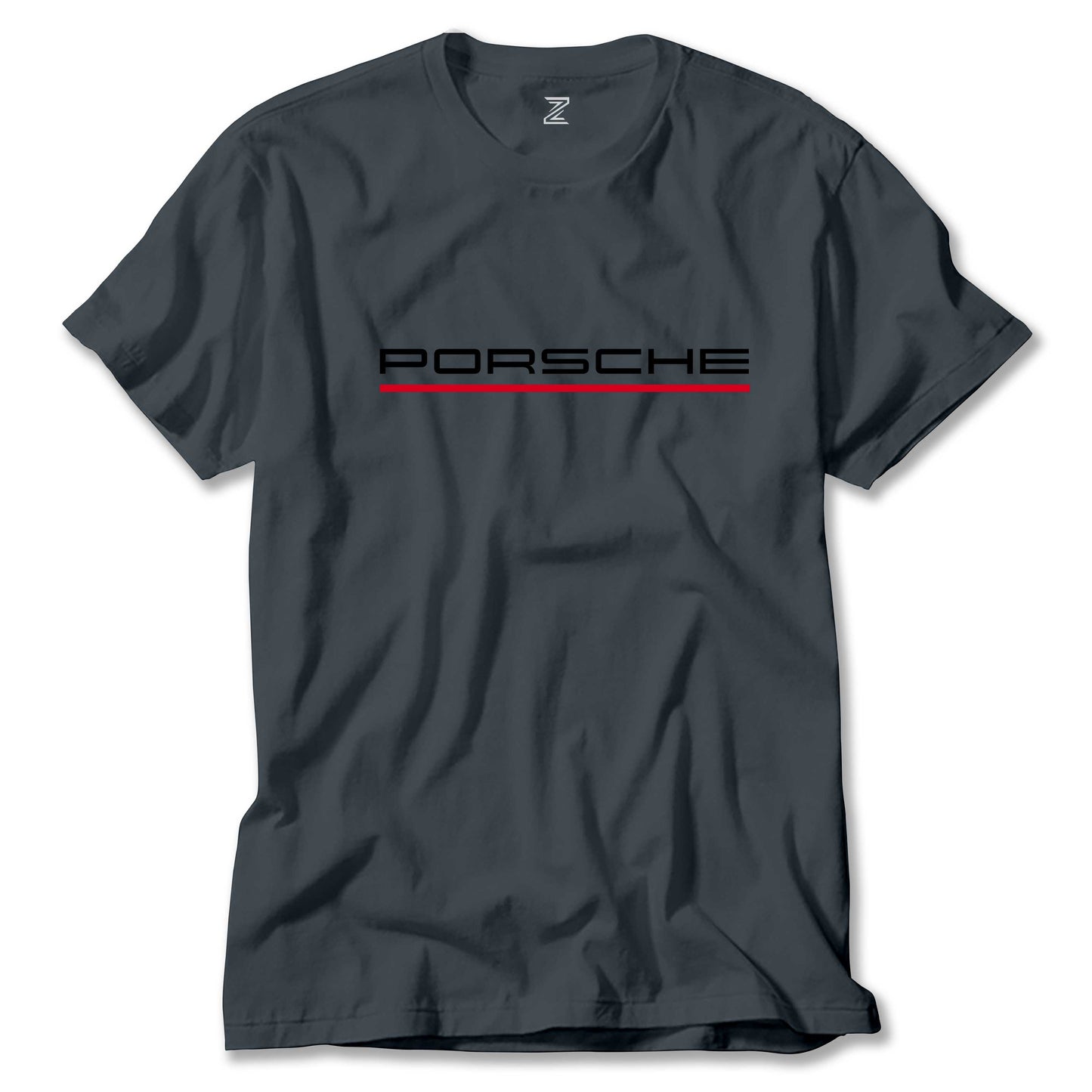 İndirimli Porsche Text Red Füme Tişört