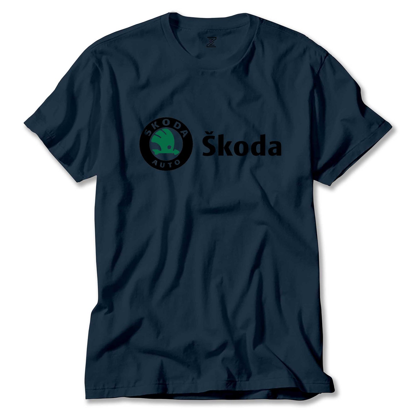 Skoda Text Logo Renkli Tişört