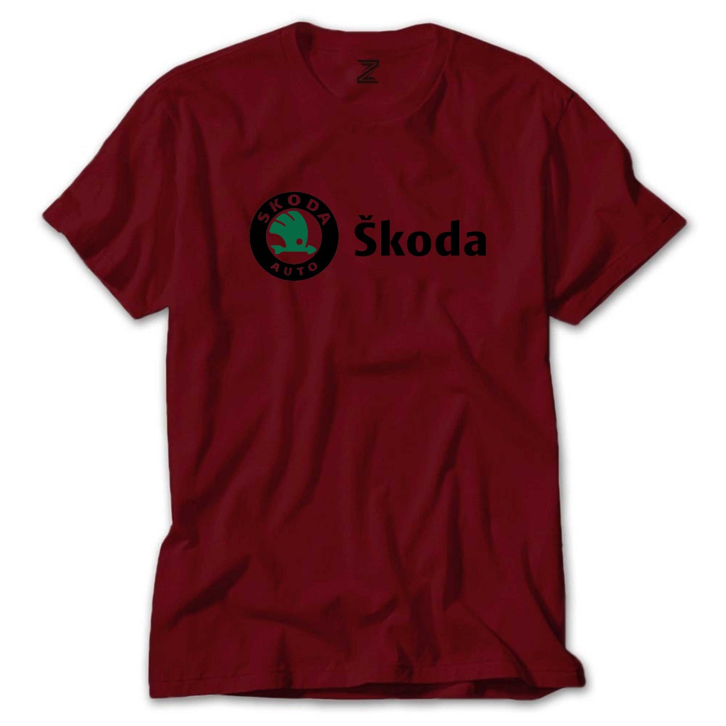 Skoda Text Logo Renkli Tişört