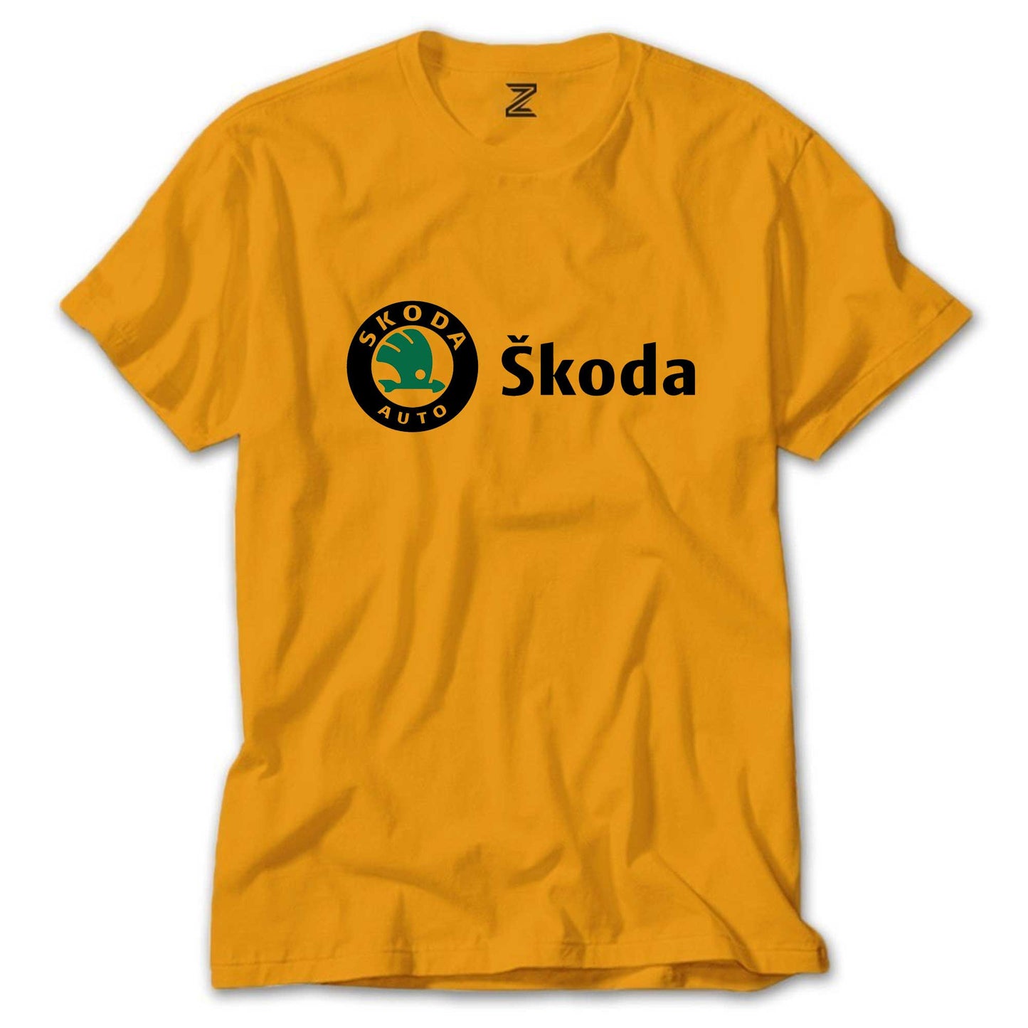 Skoda Text Logo Renkli Tişört