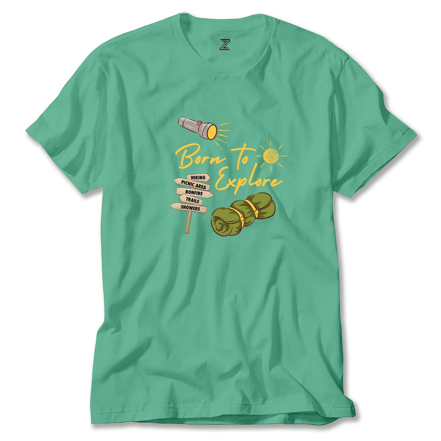 Born To Explore Renkli Tişört