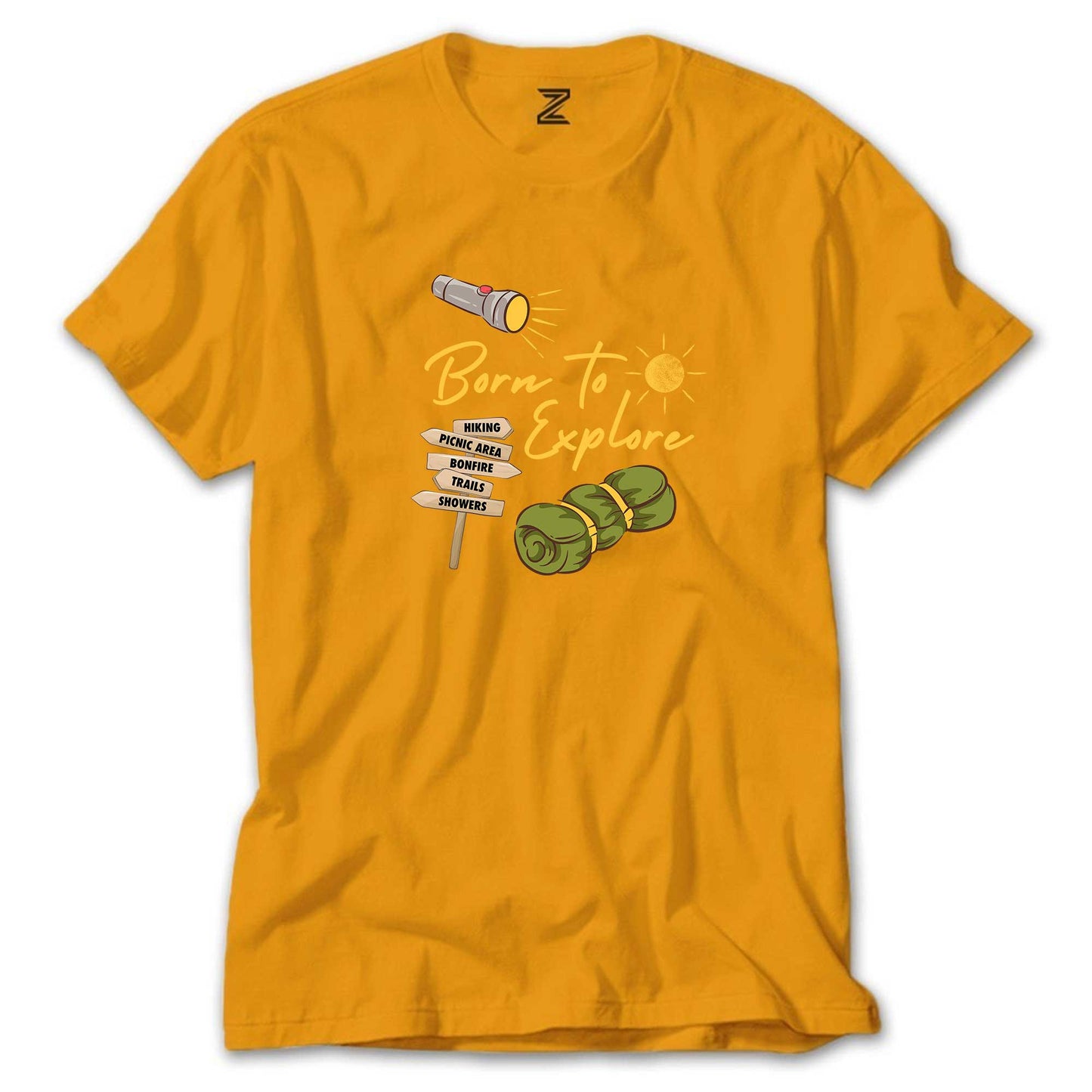 Born To Explore Renkli Tişört