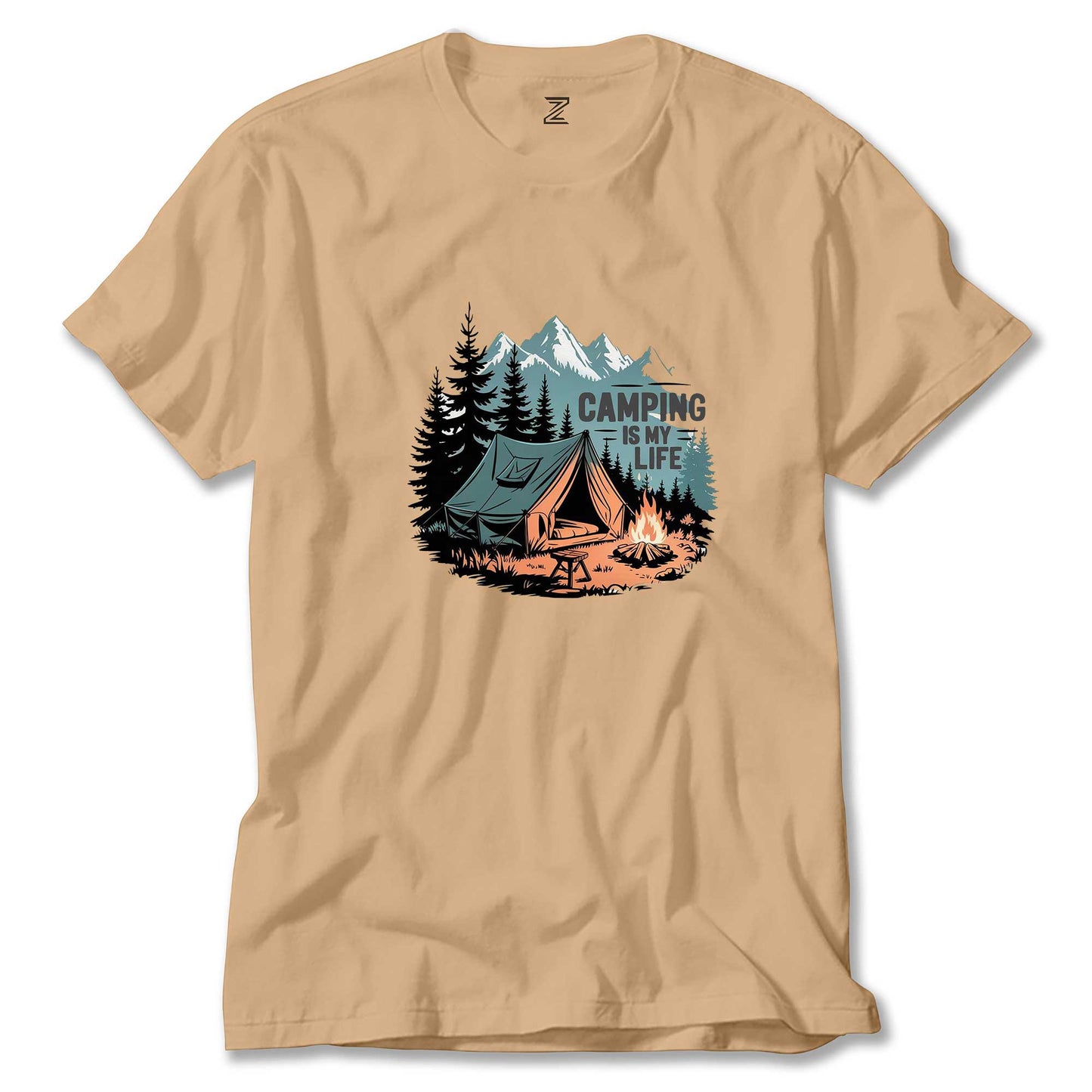 Camp Is My Life Renkli Tişört