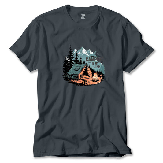 Camp Is My Life Renkli Tişört